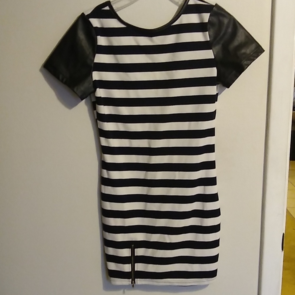 Stripped mini dress